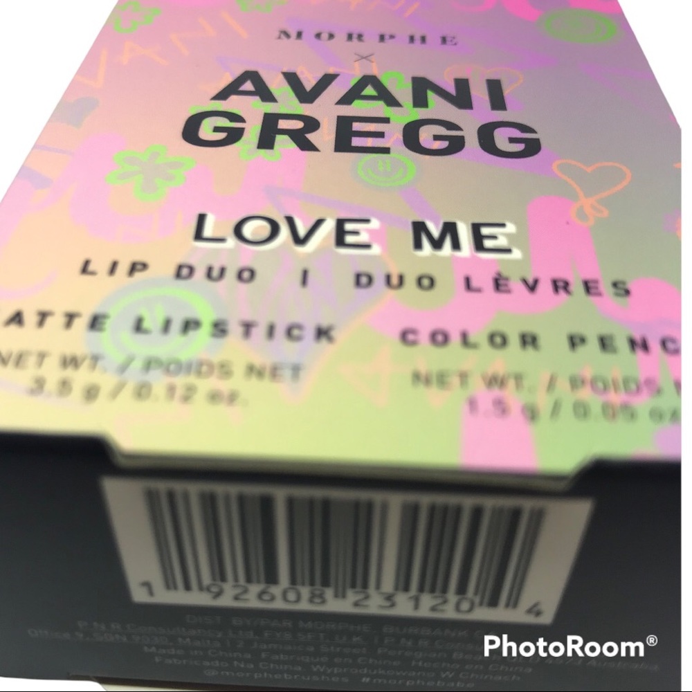 Morphe x Avani Gregg Love Me Matte Black Out Lip Duo Goth Gothic New in box - Picture 4 of 4